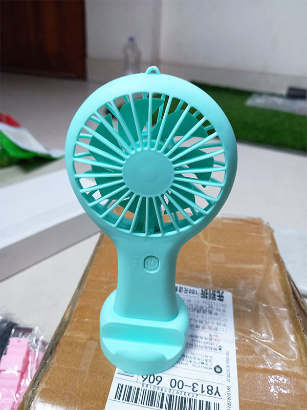 USB Rechargeable fan (Light Blue) Rajoki Earn
